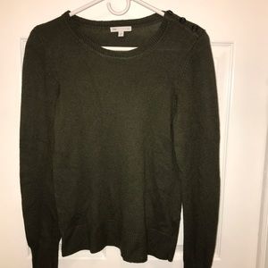 GAP Green Sweater with buttons on one sleeve